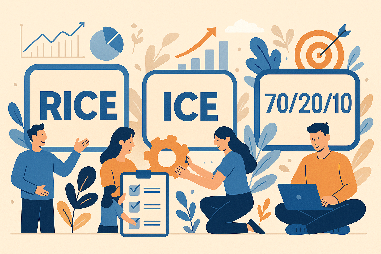 Plan marketing : comment prioriser vos actions avec les méthodes RICE, ICE et 70/20/10